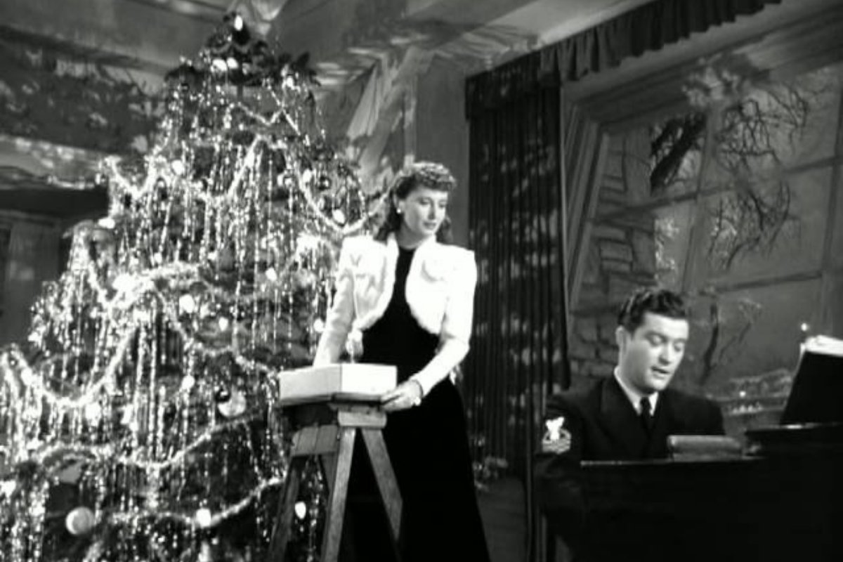A still from Christmas in Connecticut