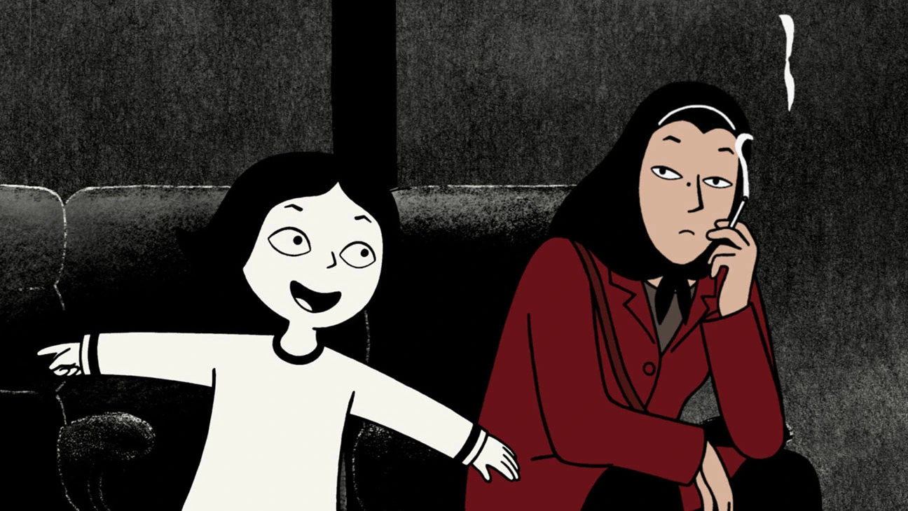 A still from the animated film Persepolis