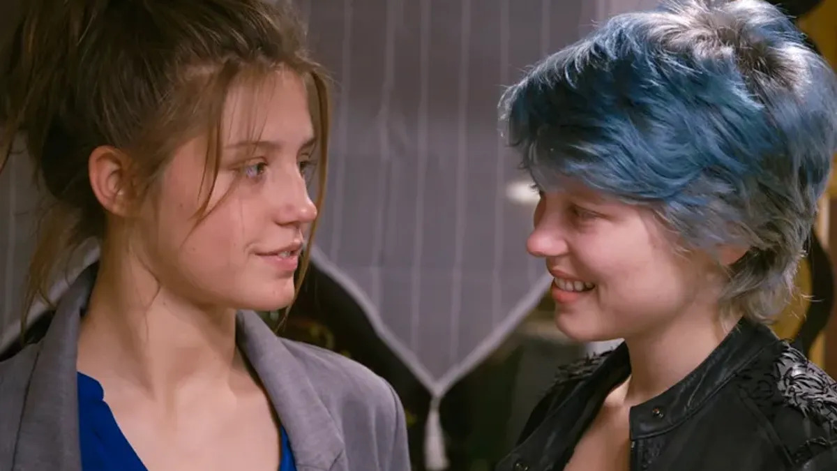 Adèle Exarchopoulos and Léa Seydoux in Blue Is the Warmest Color