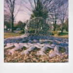 Color Polaroid of a sculpture